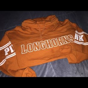 VS PINK Orange Texas Longhorn hoodie